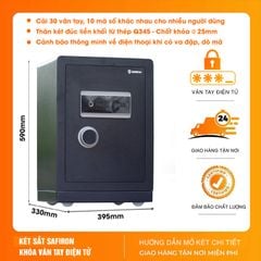 Két Sắt Nhập Khẩu Safiron 60LS Vân Tay Điện Tử Kết Nối App Điện Thoại