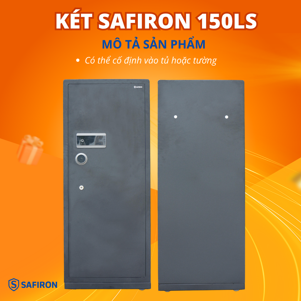 Két Sắt Nhập Khẩu Safiron 150LS Vân Tay Điện Tử Kết Nối APP Điện Thoại