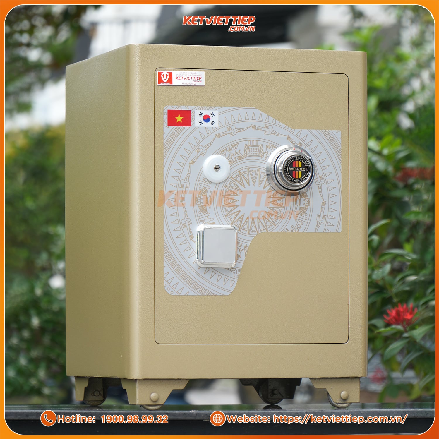 Két sắt Việt Tiệp siêu cường KC188B Khóa Cơ Đổi Mã