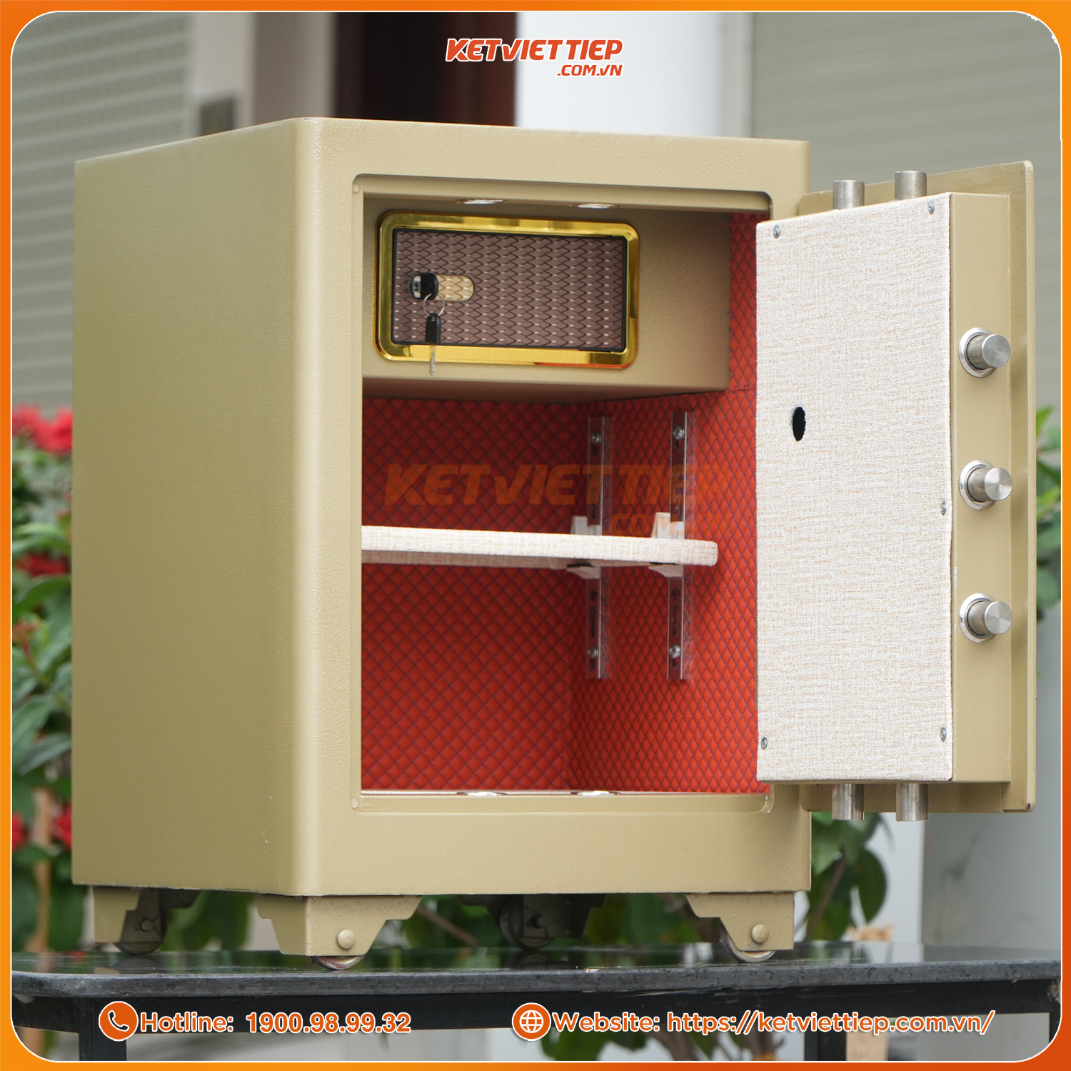 Két sắt Việt Tiệp siêu cường KC188B Khóa Cơ Đổi Mã