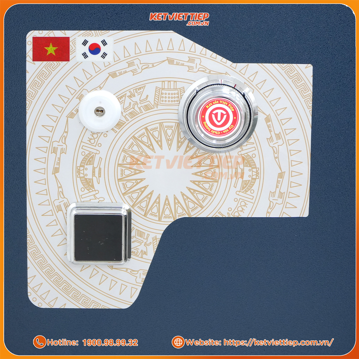 Két Sắt Siêu Cường Việt Tiệp Cỡ Lớn KSC1200DM Khóa Cơ Đổi Mã