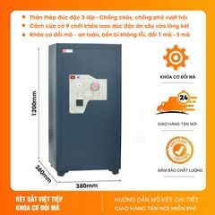 Két Sắt Siêu Cường Việt Tiệp Cỡ Lớn KSC1200DM Khóa Cơ Đổi Mã