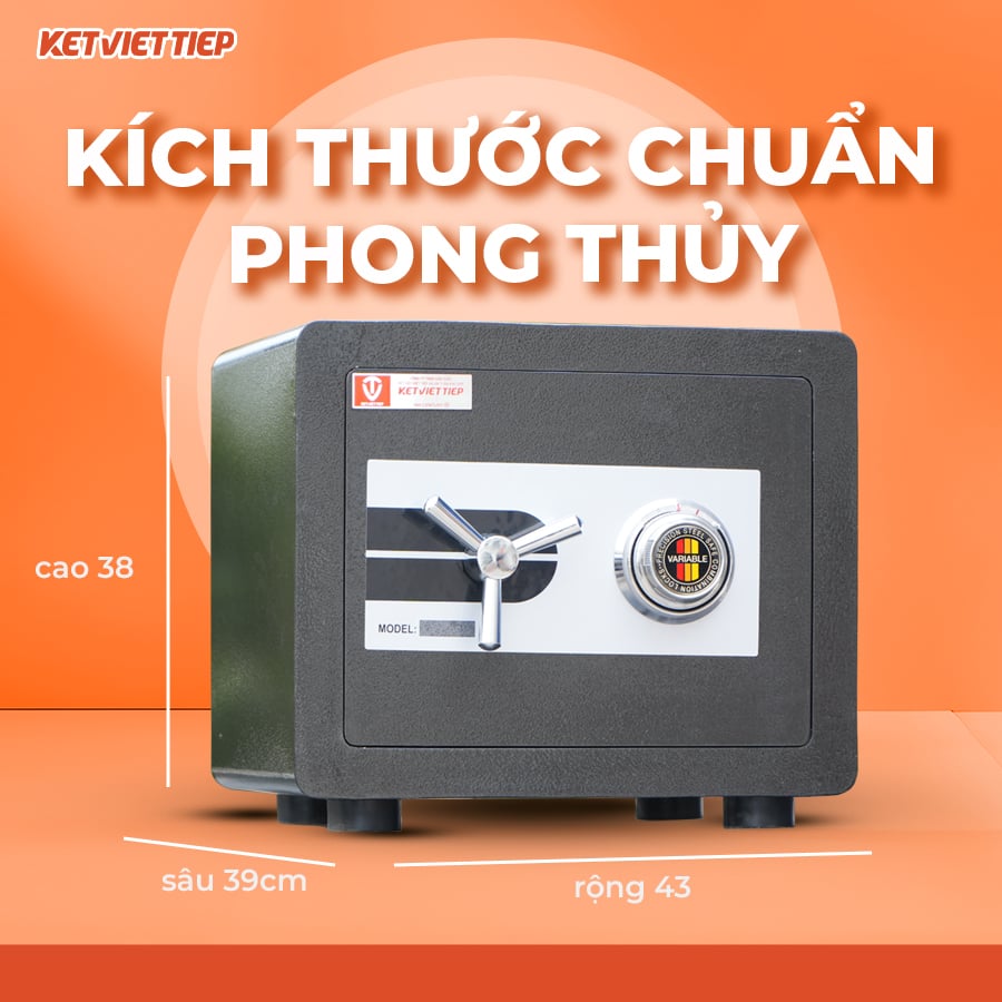 Két sắt mini chống cháy KVTSC25 khóa cơ đổi mã