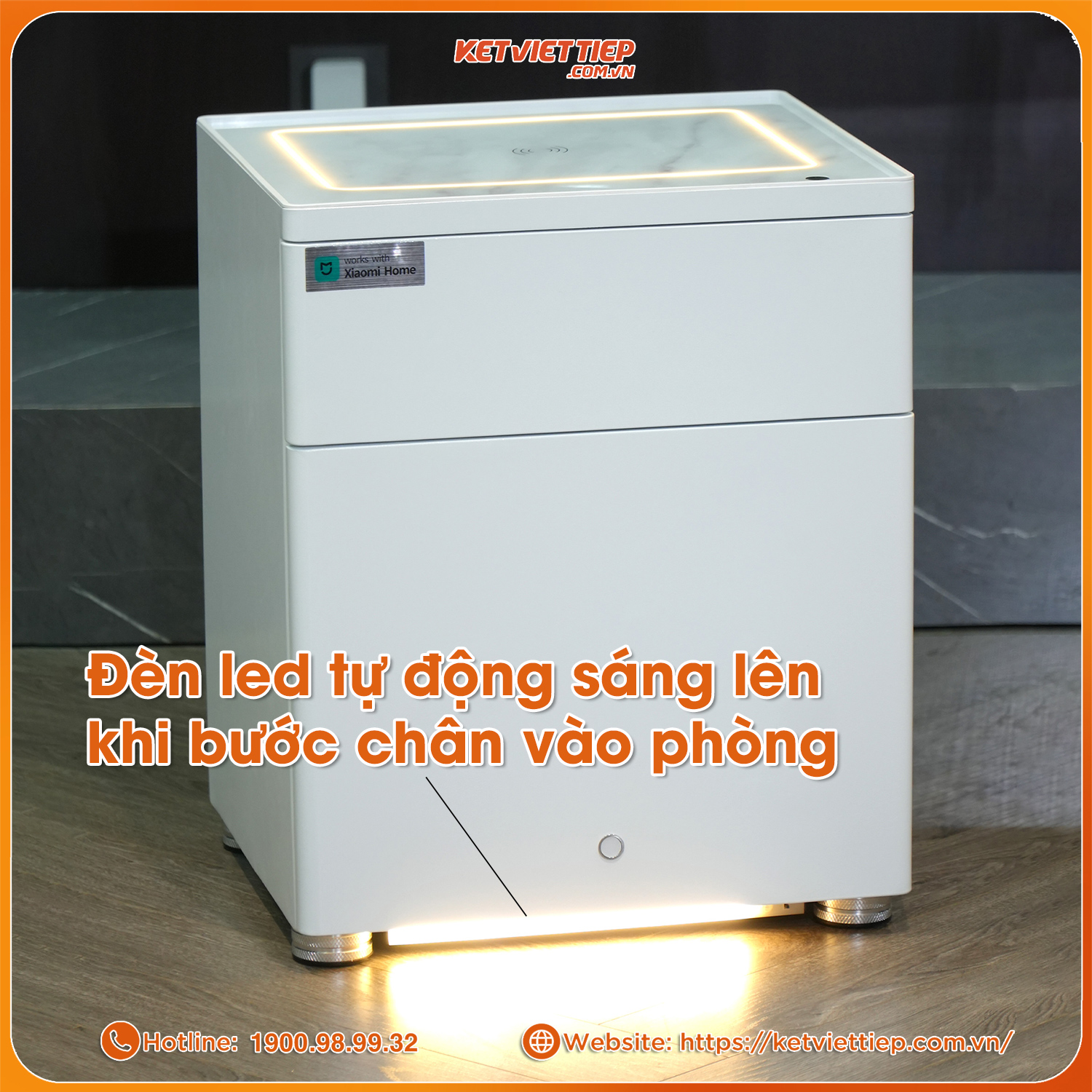 Két Sắt Tủ Đầu Giường Thông Minh Xiaomi CRMCR 50YN Kết Nối APP Xiaomi Home