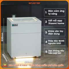 Két Sắt Tủ Đầu Giường Thông Minh Xiaomi CRMCR 50YN Kết Nối APP Xiaomi Home