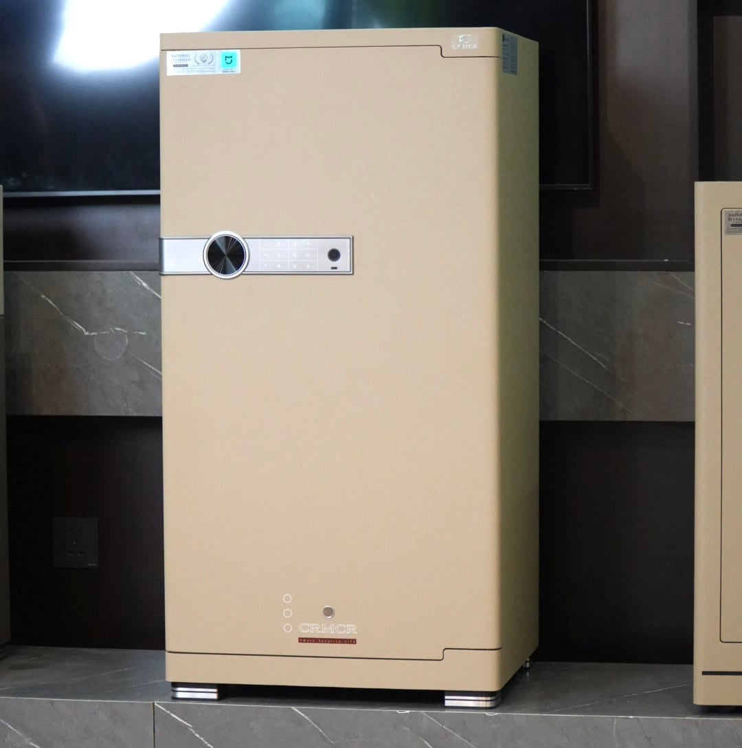 Két sắt Xiaomi CRMCR 100JB Thép đặc nguyên khối - Khóa vân tay điện tử định danh người dùng