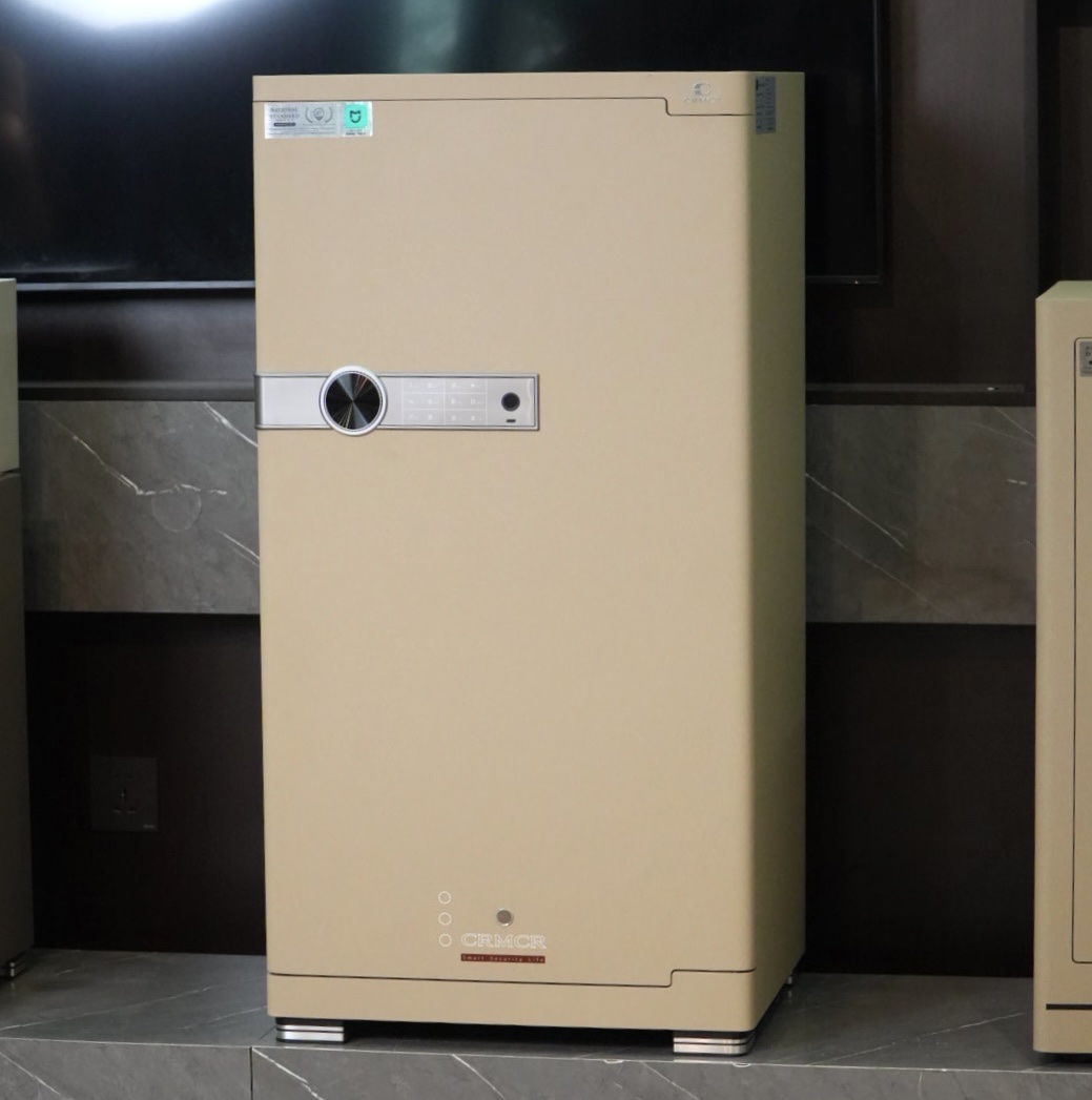 Két sắt Xiaomi CRMCR 100JB Thép đặc nguyên khối - Khóa vân tay điện tử định danh người dùng
