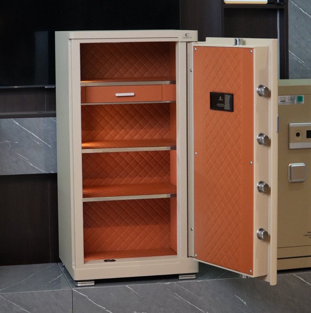 Két sắt Xiaomi CRMCR 100JB Thép đặc nguyên khối - Khóa vân tay điện tử định danh người dùng