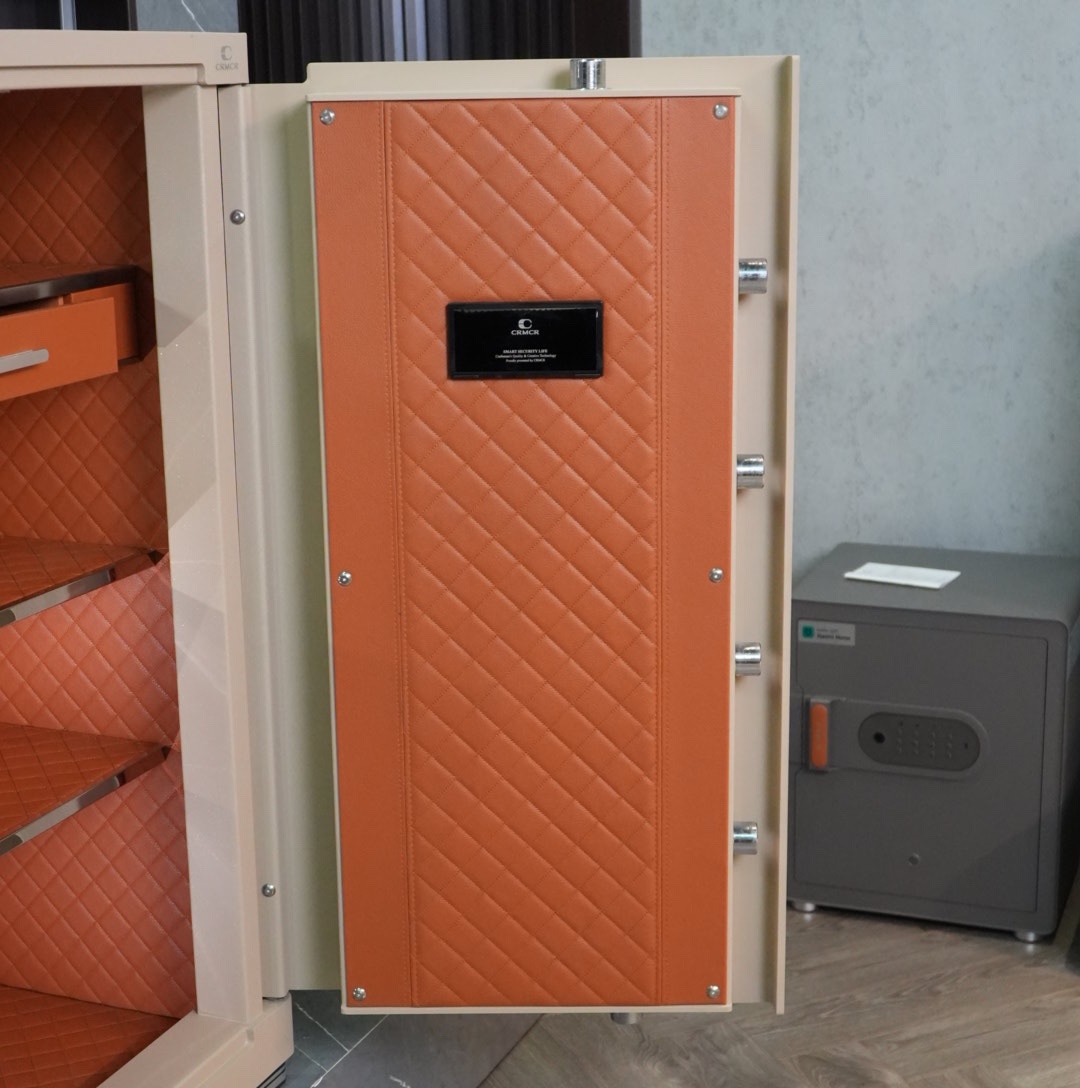 Két sắt Xiaomi CRMCR 100JB Thép đặc nguyên khối - Khóa vân tay điện tử định danh người dùng