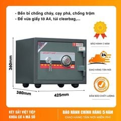 Két Sắt Việt Tiệp mini khóa cơ KVT39 chống cháy