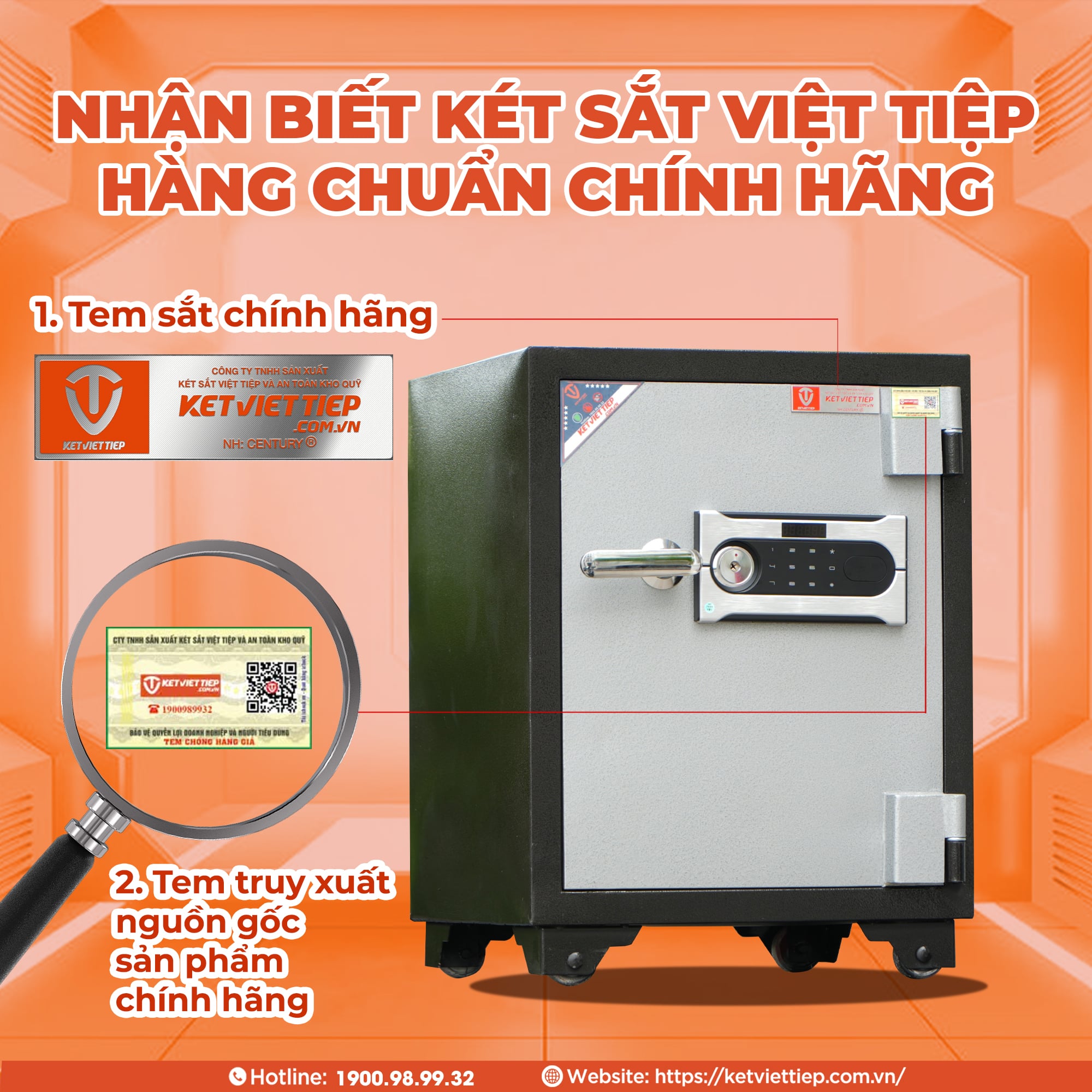 Két Sắt Việt Tiệp chính hãng KV91DT Khóa Điện Tử chống cháy báo động