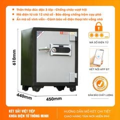 Két Sắt Việt Tiệp Điện Tử Smart KVT101DT Báo Điện Thoại