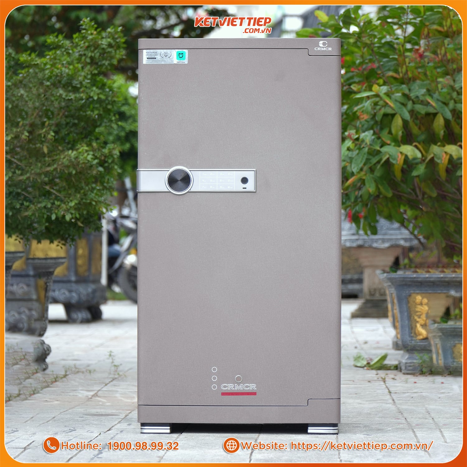 Két Sắt Xiaomi CRMCR 100JBW Có Ngăn Đồng Hồ Xoay, Kết Nối APP Xiaomi Home