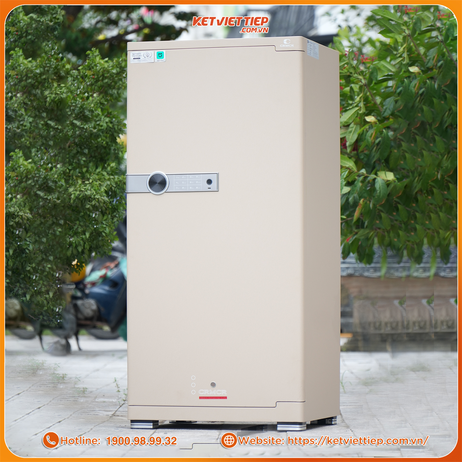 Két Sắt Xiaomi CRMCR 120JBW Có Ngăn Đồng Hồ Xoay, Kết Nối APP Xiaomi Home