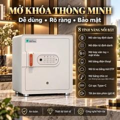 Két sắt Xiaomi CRMCR 45MS - Khóa vân tay điện tử định danh công nghệ mới nhất 2026