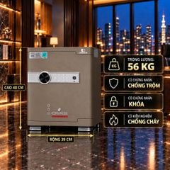 Két Sắt Xiaomi CRMCR 45JB Khóa Vân Tay Điện Tử Định Danh Người Mở, 8 Tính Năng Cảnh Báo Điện Thoại