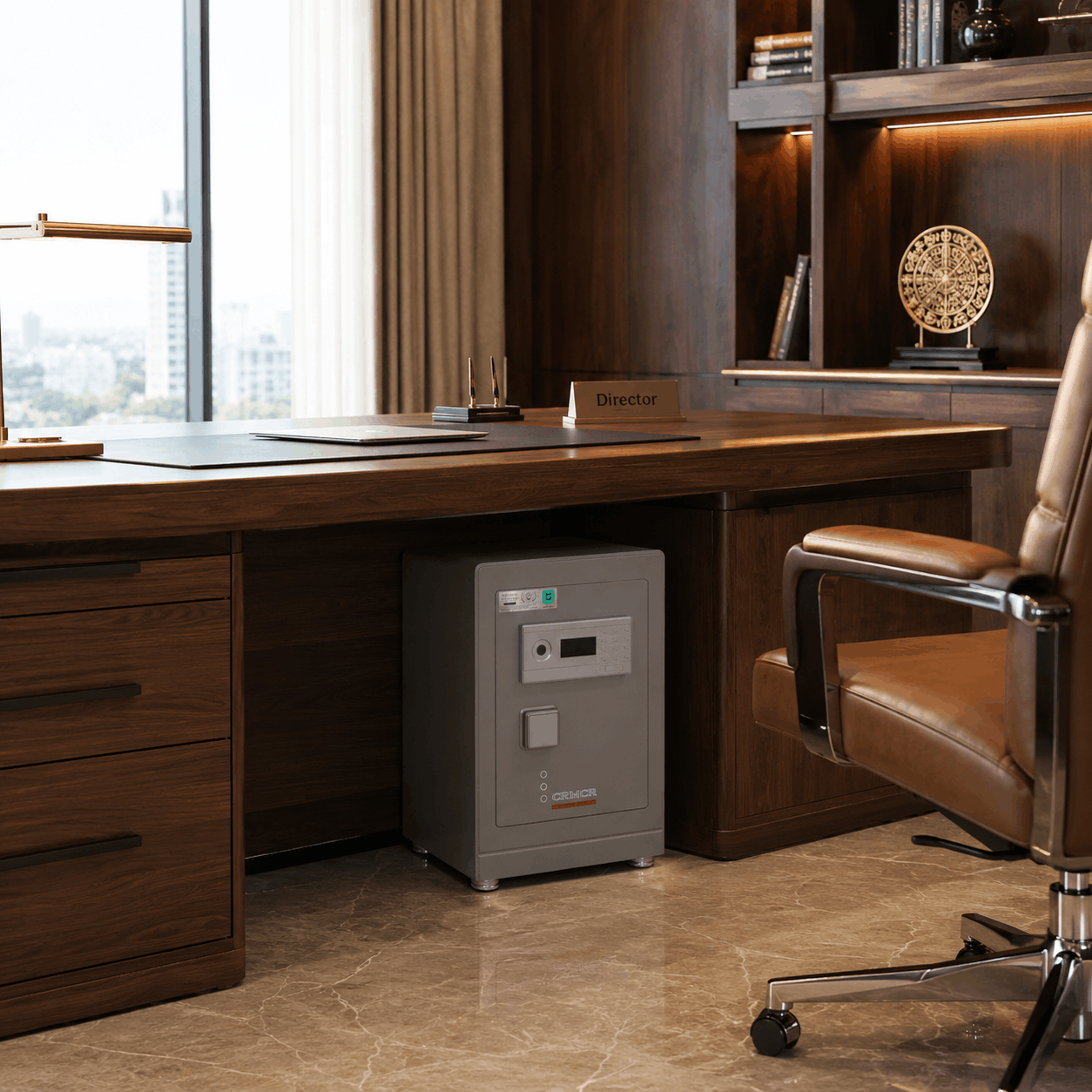 Két Sắt Nhập Khẩu Xiaomi CRMCR 61LB Vân Tay Điện Tử, Xác Minh Danh Tính Người Mở