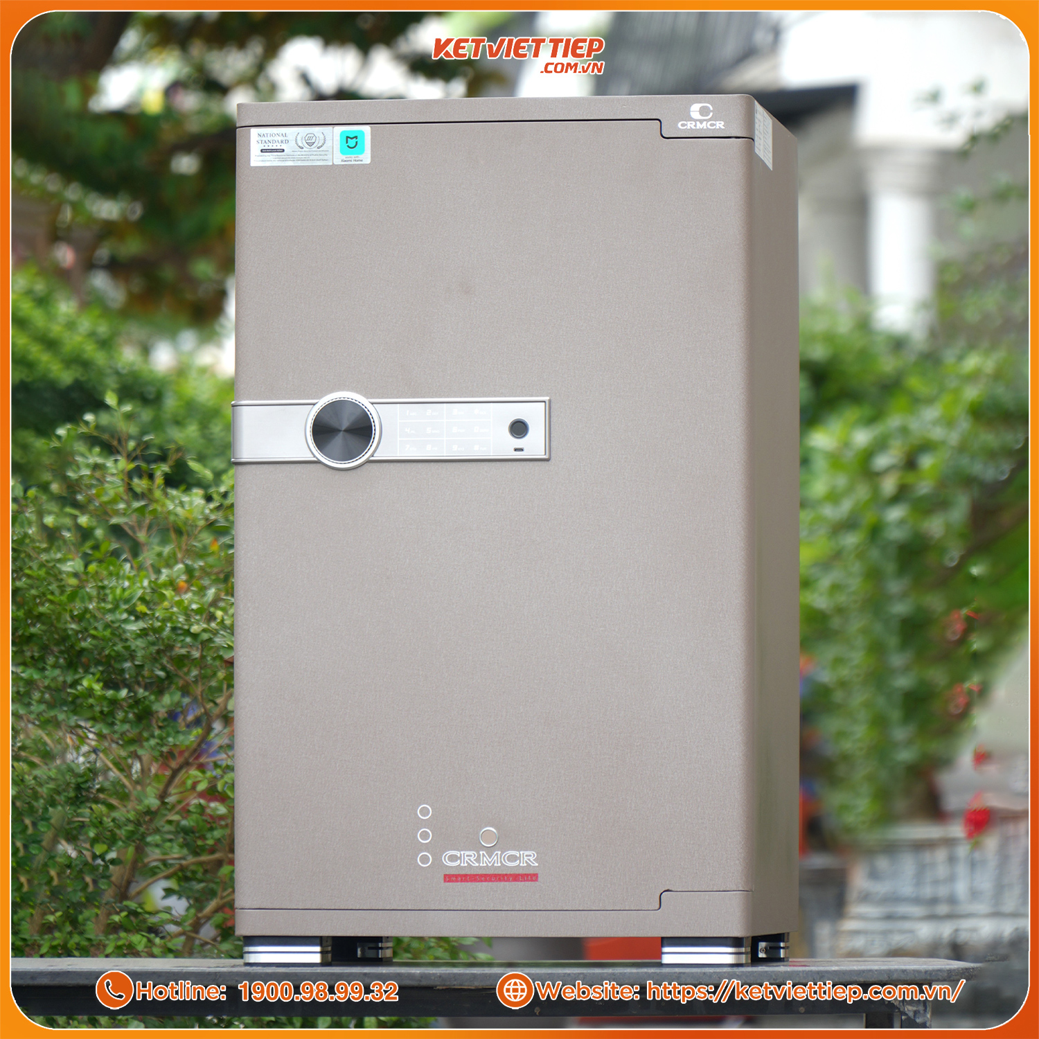 Két Sắt Xiaomi CRMCR 80JBW Có Ngăn Đồng Hồ Xoay, Kết Nối APP Xiaomi Home