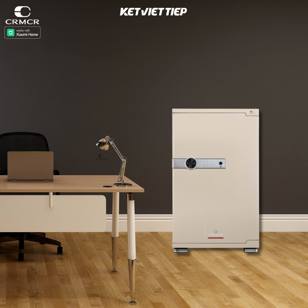 Két Sắt Xiaomi CRMCR 80JB Khóa Vân Tay Điện Tử, Kết Nối APP Xiaomi Home