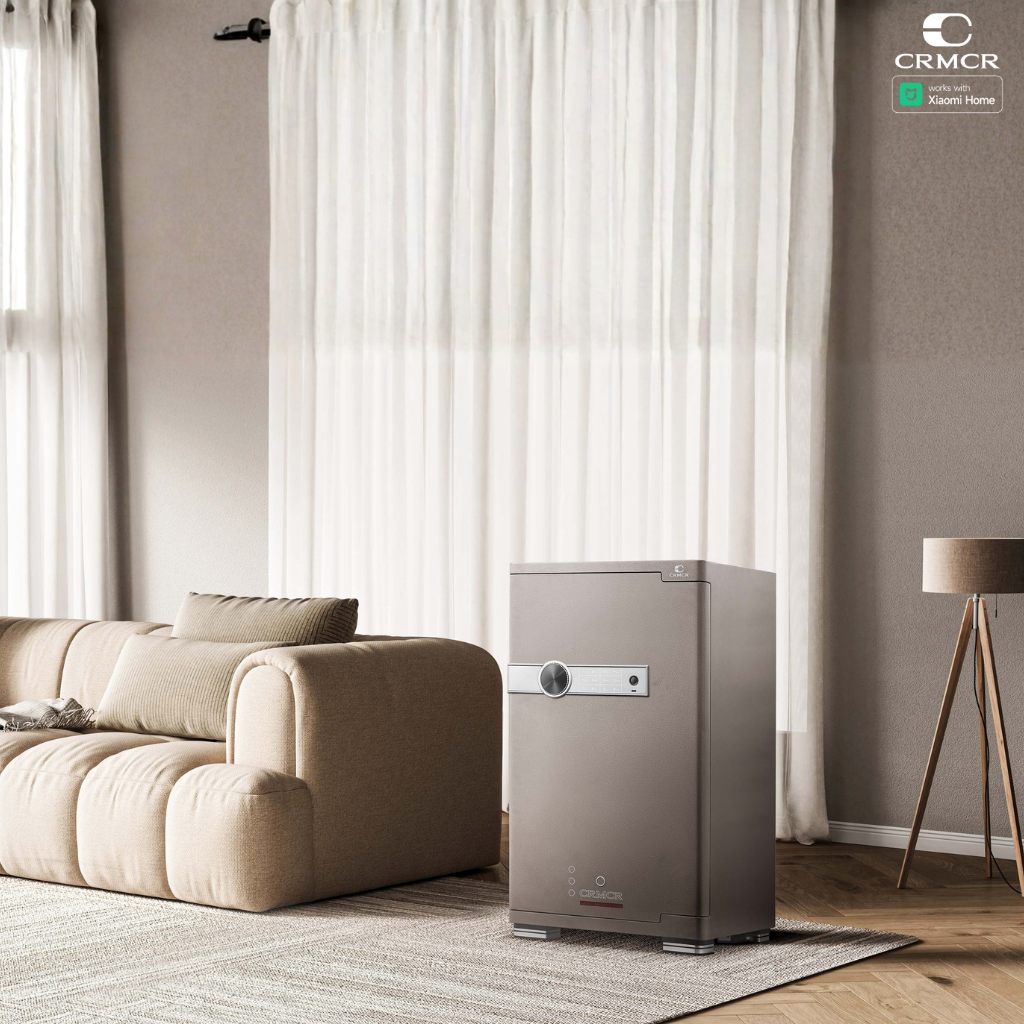 Két Sắt Xiaomi CRMCR 100JBW Có Ngăn Đồng Hồ Xoay, Kết Nối APP Xiaomi Home