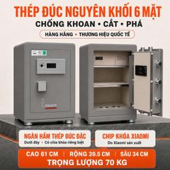Két Sắt Nhập Khẩu Xiaomi CRMCR 61LB Vân Tay Điện Tử, Xác Minh Danh Tính Người Mở