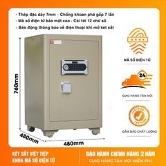 Két Sắt Việt Tiệp KSC76DT – Siêu Cường, Cảnh Báo Điện Thoại