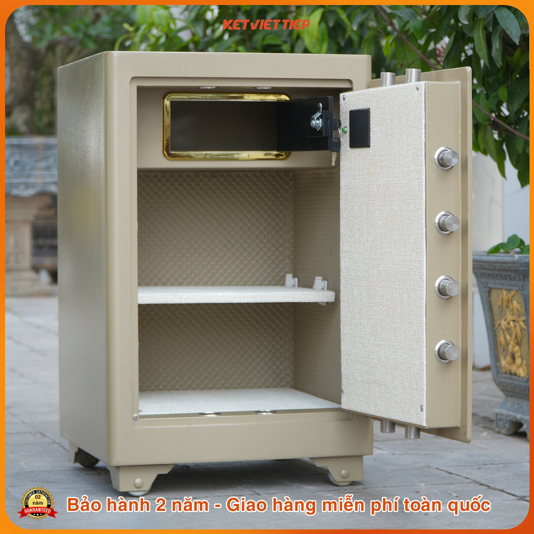 Két Sắt Việt Tiệp KSC76DT – Siêu Cường, Cảnh Báo Điện Thoại