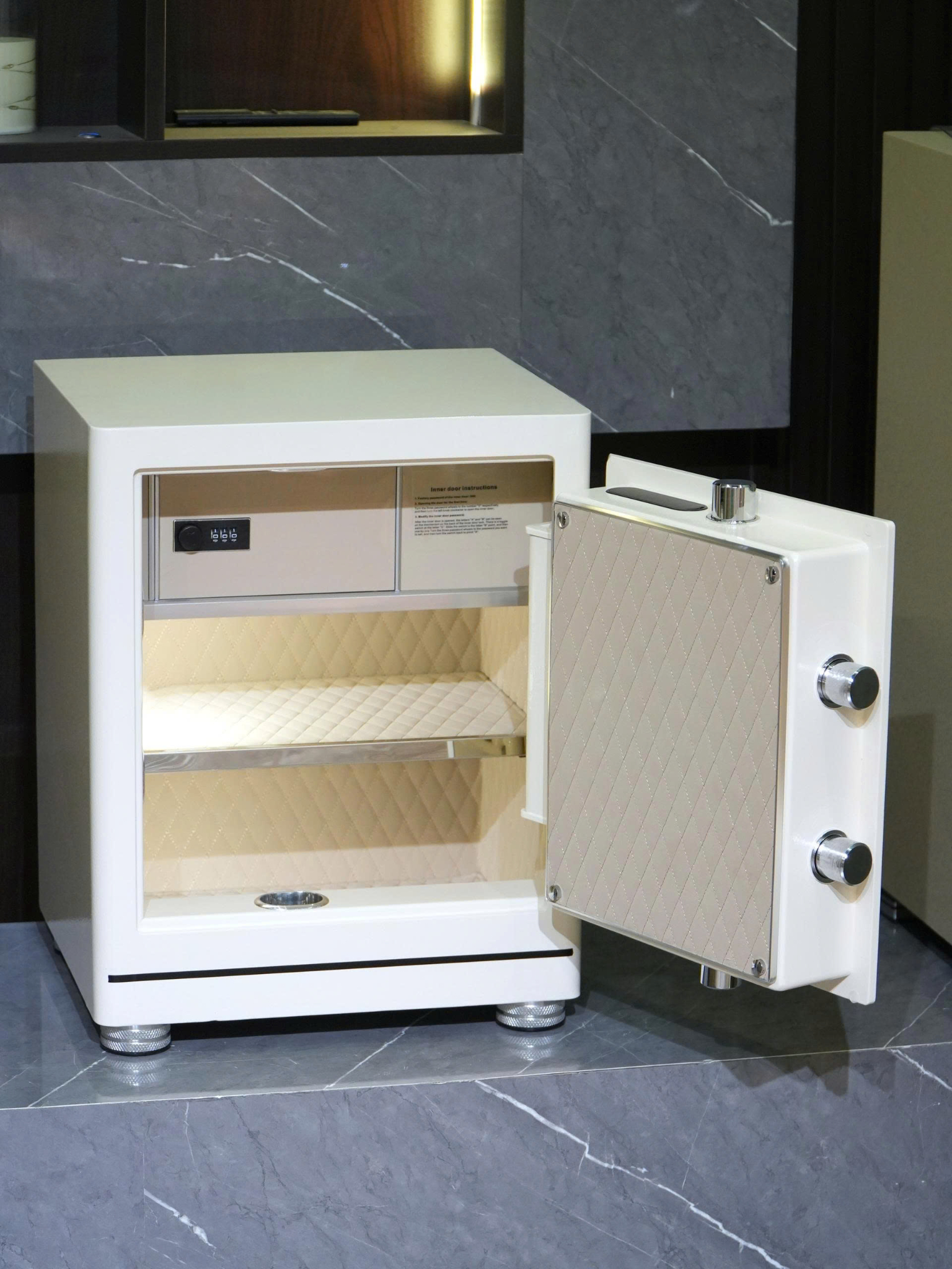 Két Sắt Xiaomi CRMCR 50LE Vân Tay Điện Tử Định Danh Người Mở, Thép Đặc Nguyên Khối 6 Mặt, Chống Trộm A10