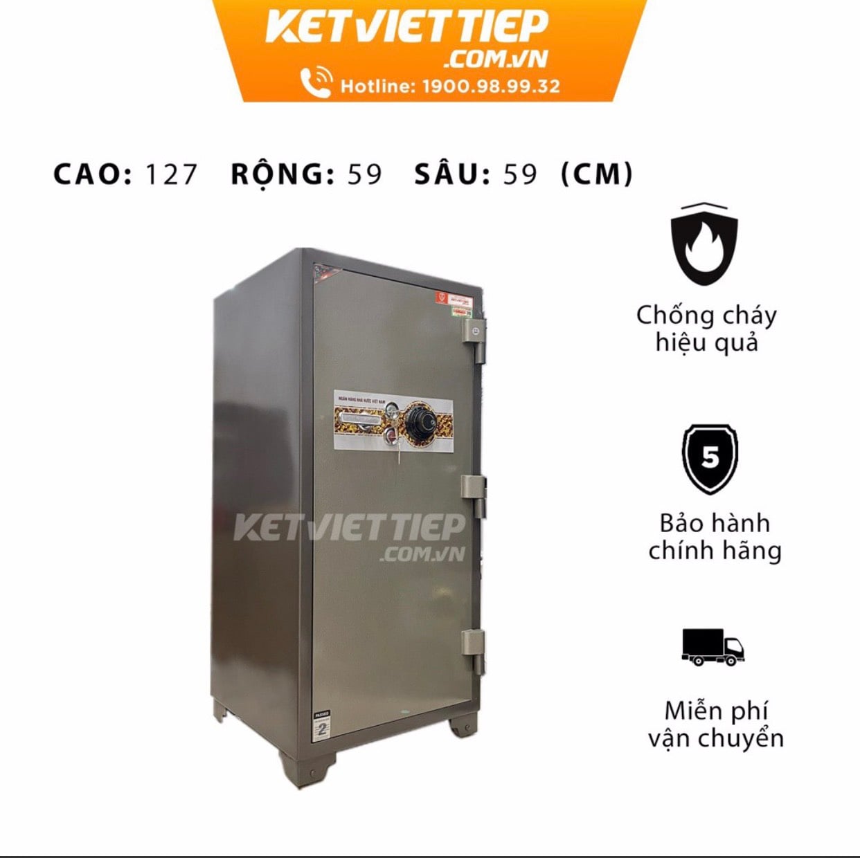 Két sắt ngân hàng nhà nước BMEC K120 Khóa cơ đổi mã