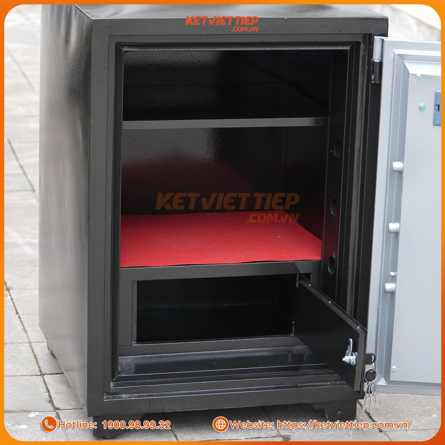 Két Sắt Việt Tiệp KV150DT Điện Tử chống cháy