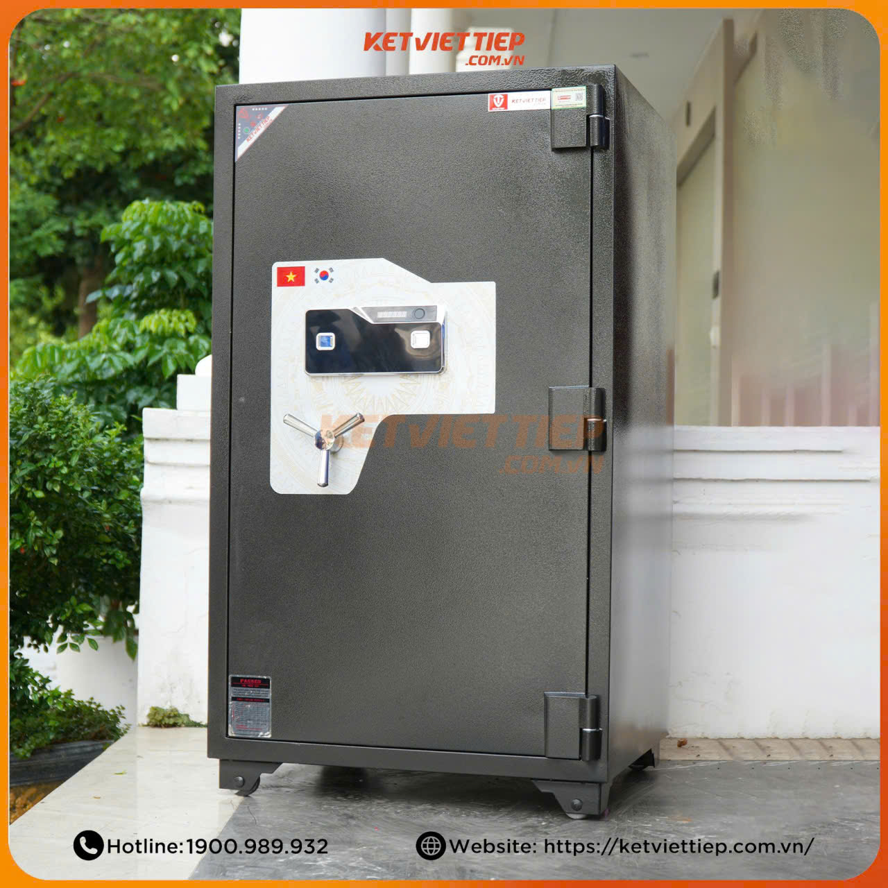 Két Sắt Ngân Hàng Nhà Nước Việt Tiệp KCC65VTDT Vân Tay Kết Hợp Mã số điện tử nhận diện khuôn mặt