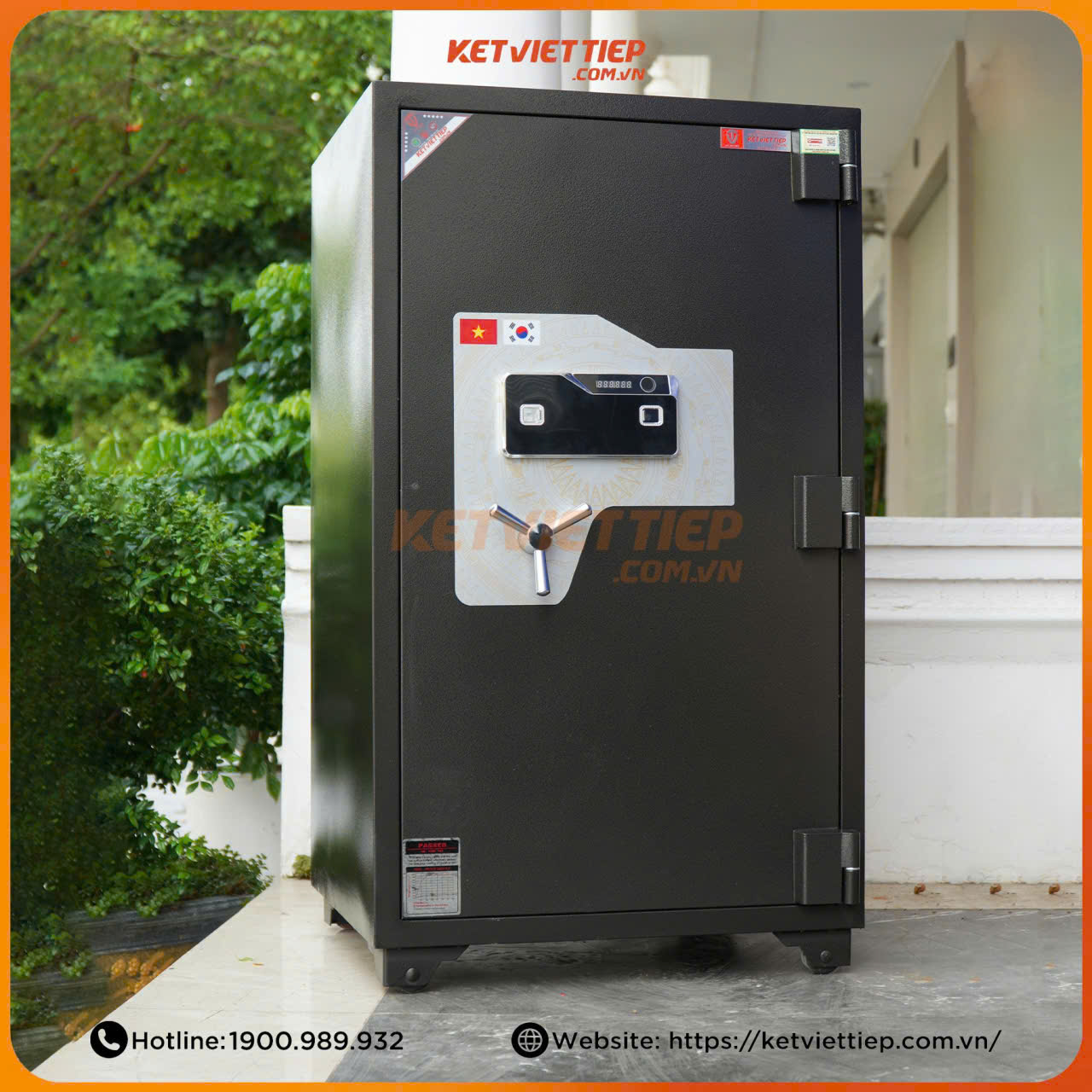 Két Sắt Ngân Hàng Nhà Nước Việt Tiệp KCC65VTDT Vân Tay Kết Hợp Mã số điện tử nhận diện khuôn mặt