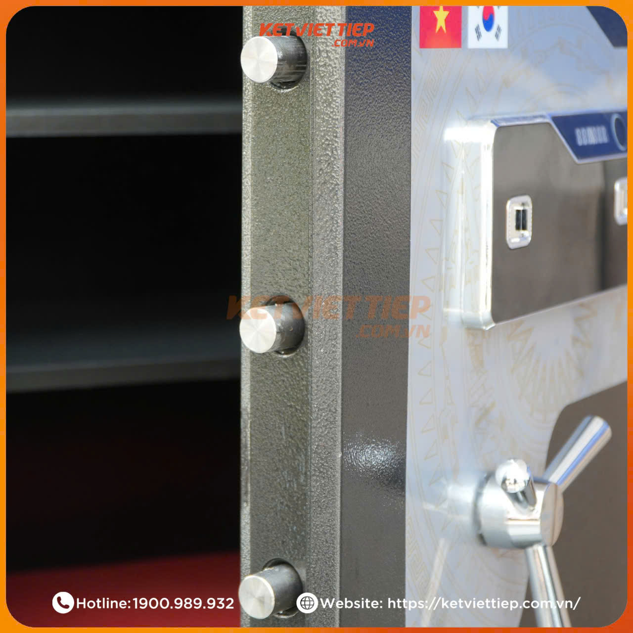 Két Sắt Ngân Hàng Nhà Nước Việt Tiệp KCC65VTDT Vân Tay Kết Hợp Mã số điện tử nhận diện khuôn mặt