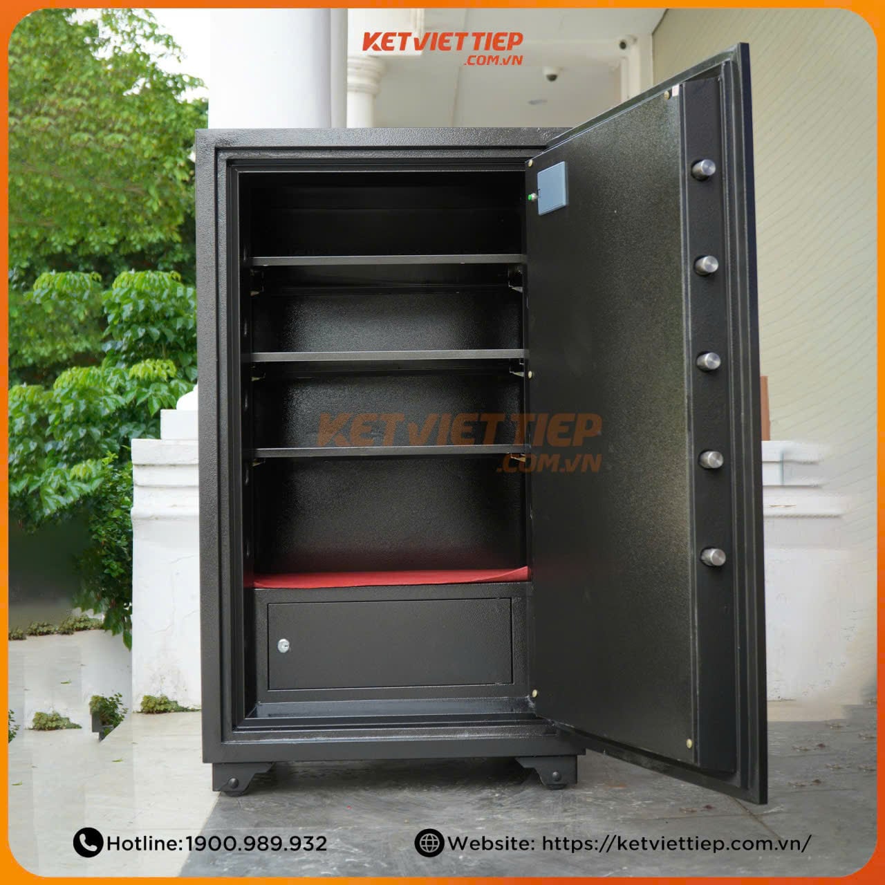 Két Sắt Ngân Hàng Nhà Nước Việt Tiệp KCC65VTDT Vân Tay Kết Hợp Mã số điện tử nhận diện khuôn mặt