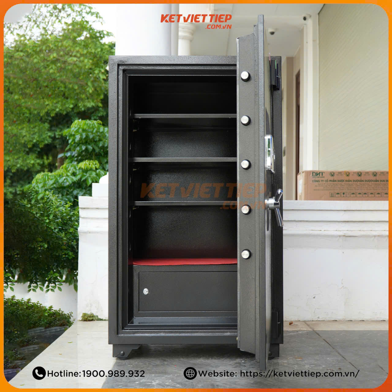 Két Sắt Ngân Hàng Nhà Nước Việt Tiệp KCC65VTDT Vân Tay Kết Hợp Mã số điện tử nhận diện khuôn mặt