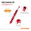 Mũi khoan đất đôi | Mũi khoan lỗ trồng cây hiệu MOTOKAWA 100mm,150mm, 200mm, 250mm, 300mm