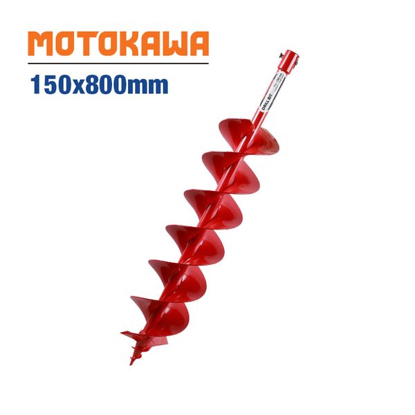Mũi khoan đất đôi | Mũi khoan lỗ trồng cây hiệu MOTOKAWA 100mm,150mm, 200mm, 250mm, 300mm
