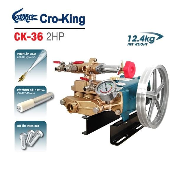 Đầu bơm ty sứ Cro-king CK-36 (2HP)