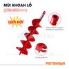 Mũi khoan đất đôi | Mũi khoan lỗ trồng cây hiệu MOTOKAWA 100mm,150mm, 200mm, 250mm, 300mm