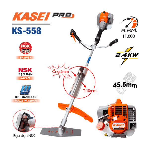 Máy cắt cỏ KASEI Pro KS-558