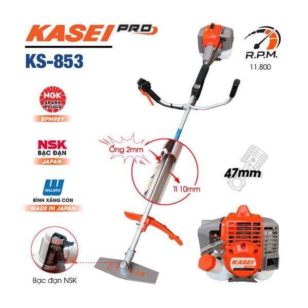 Máy cắt cỏ KASEI Pro KS-853