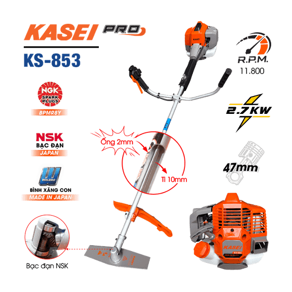 Máy cắt cỏ KASEI Pro KS-853 (Kiểu mới)