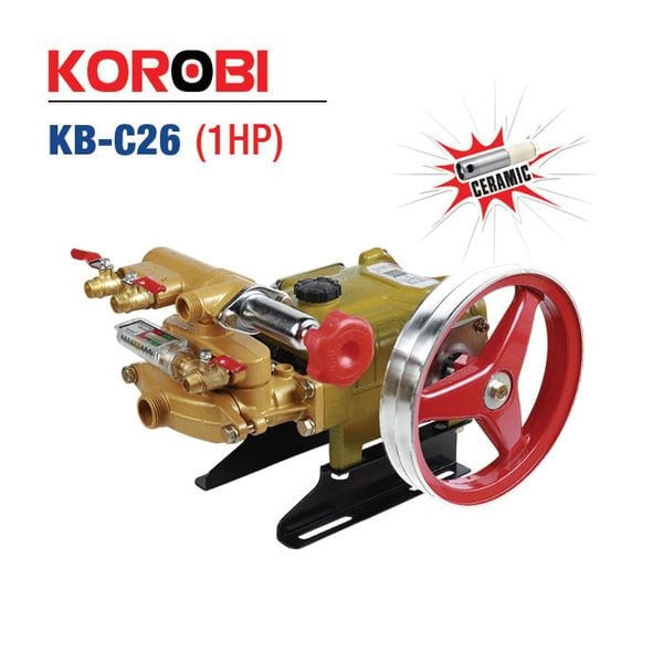Đầu bơm cao áp pít tông sứ KOROBI KB-C26 (1HP)