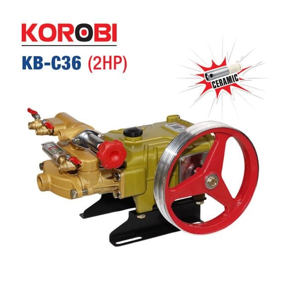 Đầu bơm cao áp pít tông sứ KOROBI KB-C36 (2HP)