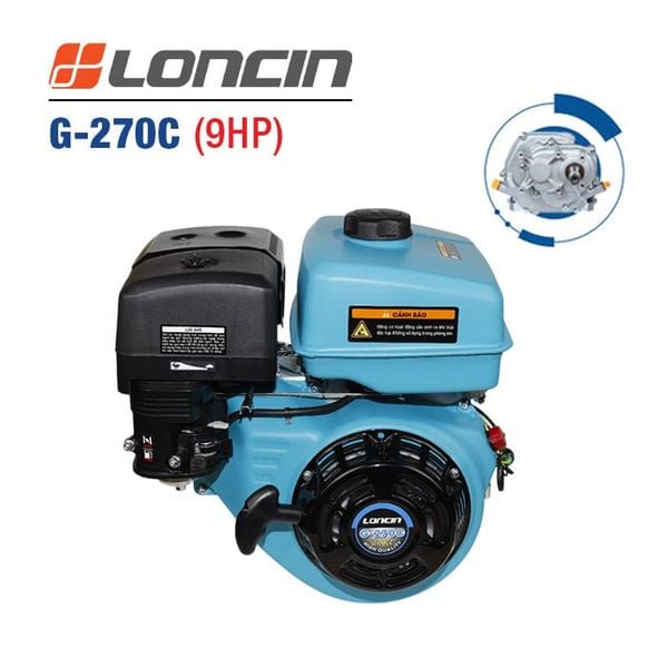 Động cơ nổ 9HP Loncin G-270C (Tua chậm)