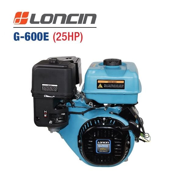 Động cơ nổ 25HP Loncin G-600E (Tua nhanh, có đề)