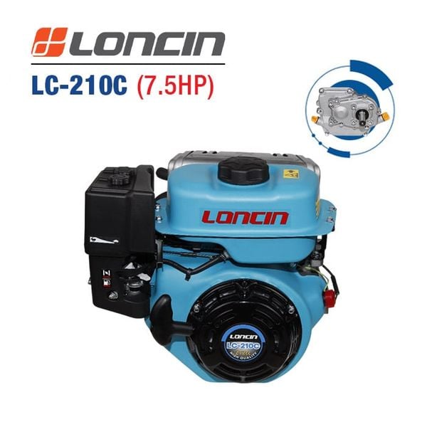 Động cơ nổ 7.5HP Loncin LC-210C (Tua chậm)