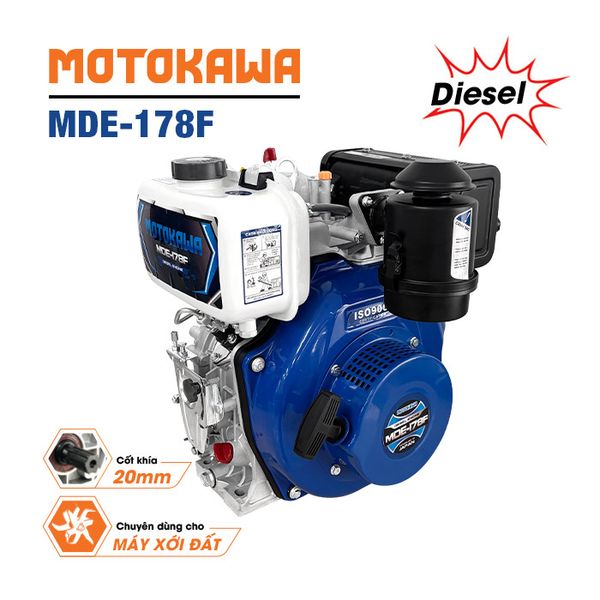 Động cơ diesel MOTOKAWA MDE-178F (cốt khía)