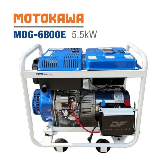 Máy phát điện chạy dầu MOTOKAWA MDG-6800E (5.5KW, xanh)