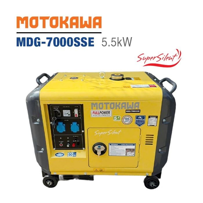 Máy phát điện siêu cách âm MOTOKAWA MDG-7000SSE (5.5KW, vàng)